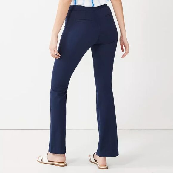 Nine West Women's Blue Kick Flare Pants Size Small NWT - Picture 5 of 8